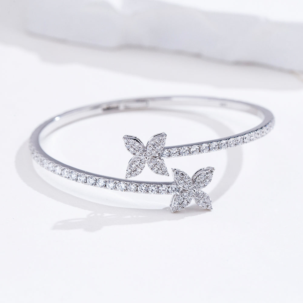 Custom Luxury Jewelry TMB-655 18k Gold Round Cut Lab Grown Diamond Bracelet Timemaster Jewelry