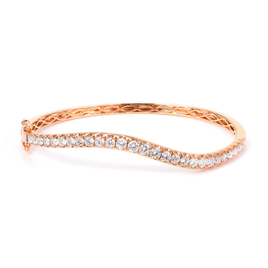 TMB-633 18K Rose Gold Customized CVD HPHT Lab Diamond Jewelry Bracelet Timemaster Jewelry