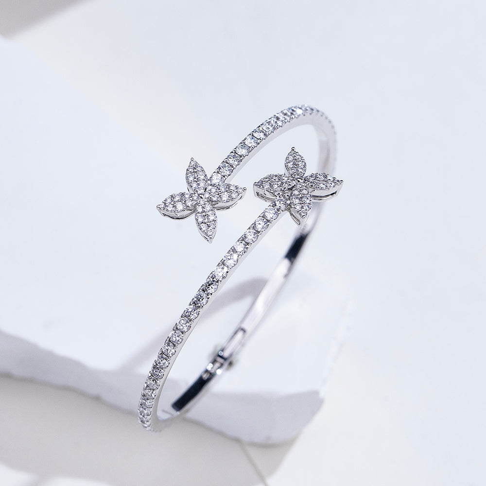 Custom Luxury Jewelry TMB-655 18k Gold Round Cut Lab Grown Diamond Bracelet Timemaster Jewelry