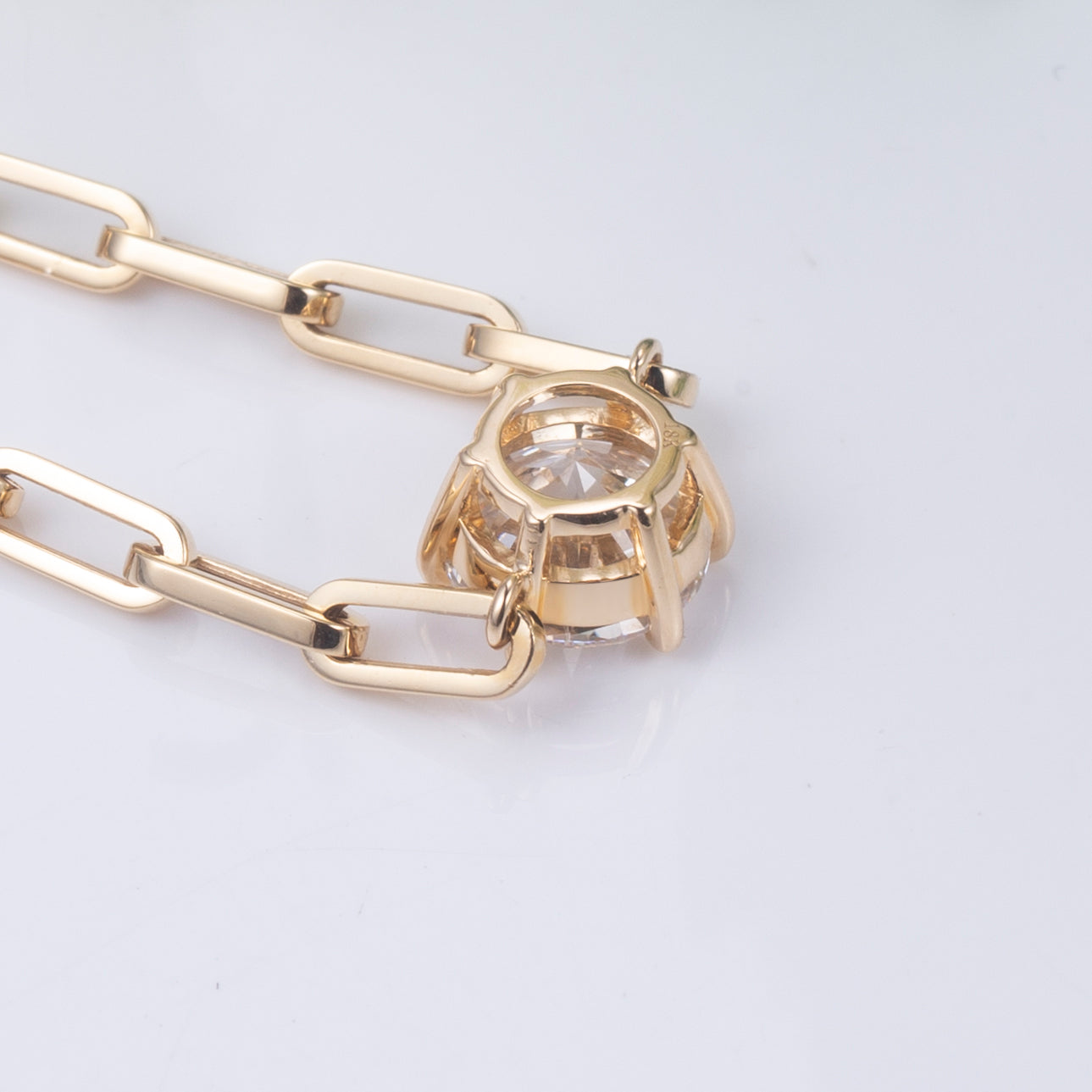 Woman 18K Yellow Gold Jewelry Bracelet 2 Carat HPHT CVD Lab Grown Diamond Bracelet Timemaster Jewelry